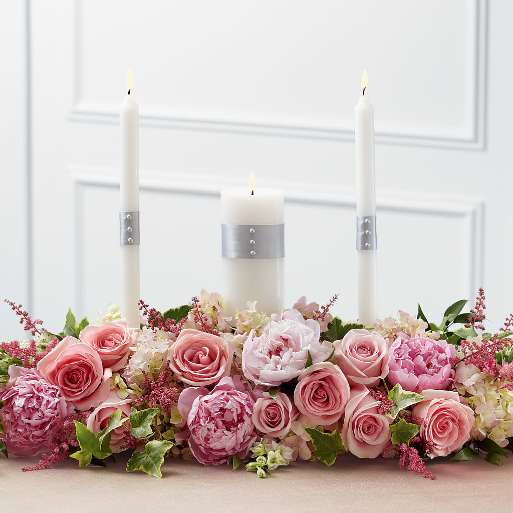 Worldwide Romance Unity Candle Arrangement – Serrano Flowers, Riverside CA