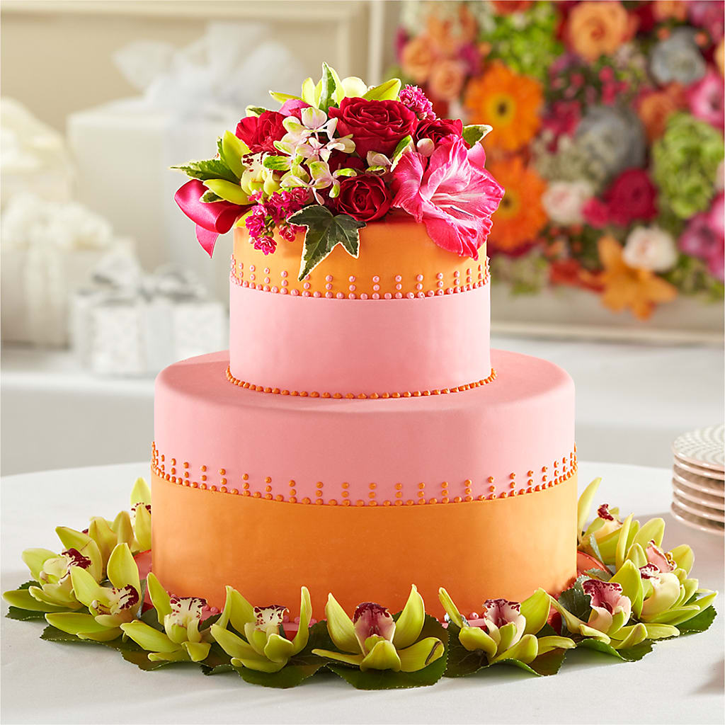 Sweet Citrus Cake Decor – Serrano Flowers, Riverside CA