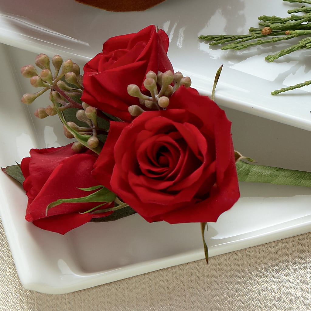Red Spray Rose Boutonniere – Serrano Flowers, Riverside CA