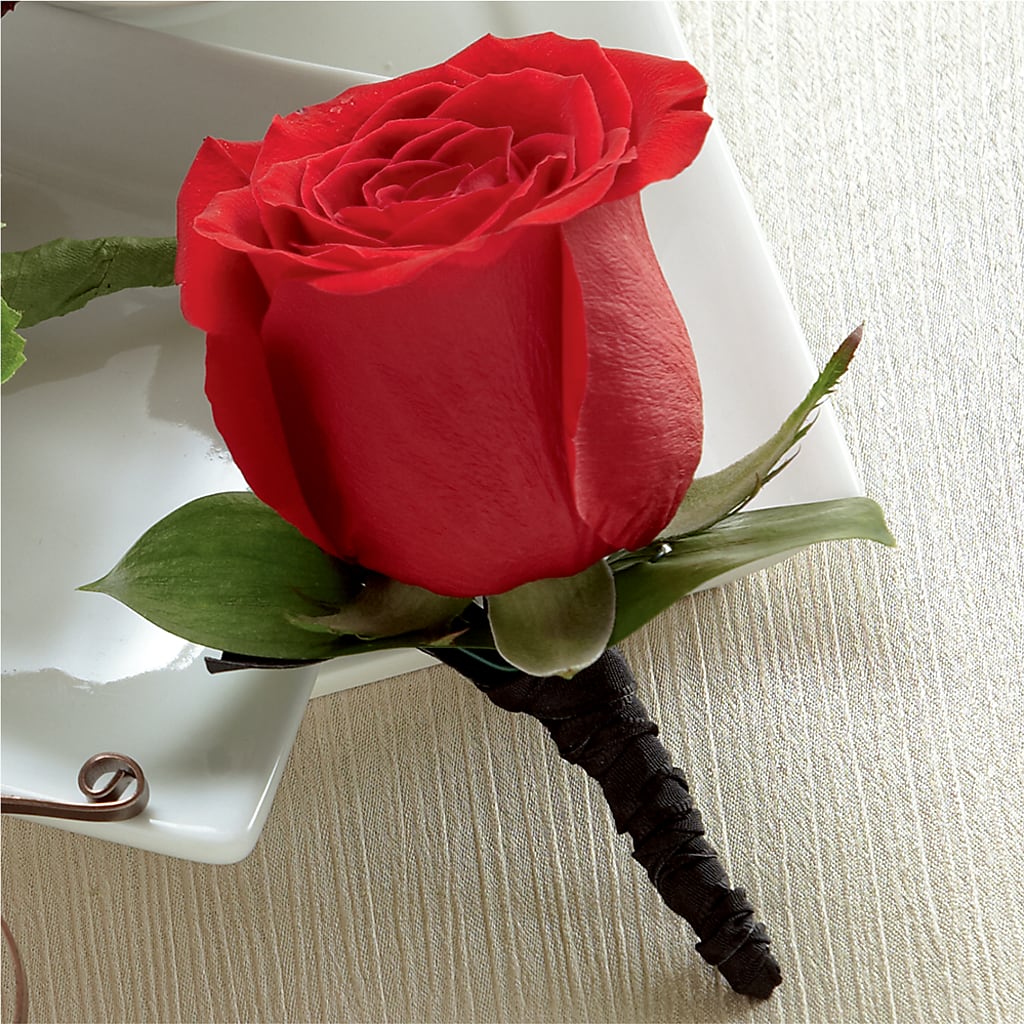 Red Rose Boutonniere – Serrano Flowers, Riverside CA