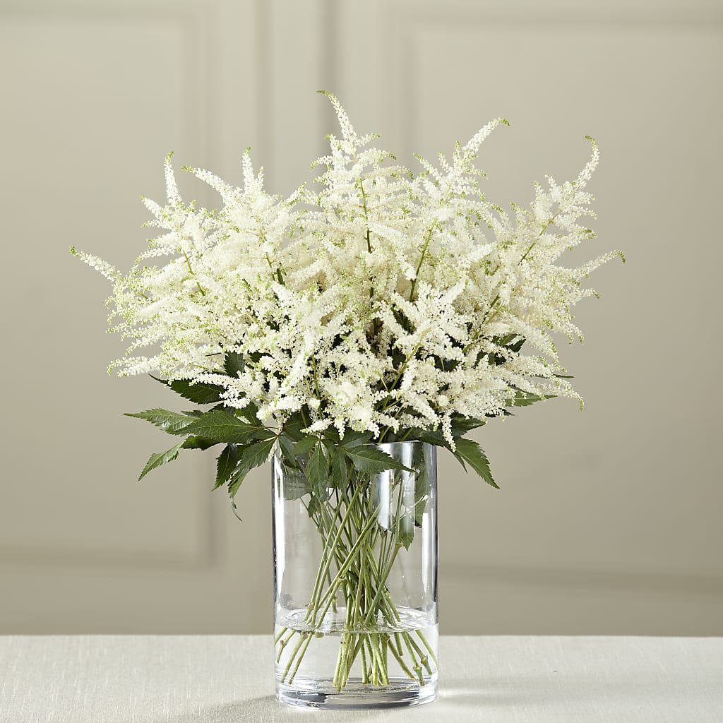 White Astilbe Bouquet – Serrano Flowers, Riverside CA