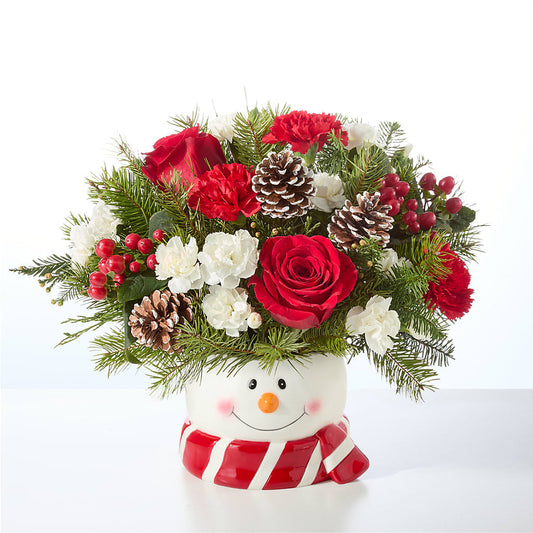 Jolly Snowman Bouquet –  Serrano Flowers, Riverside CA