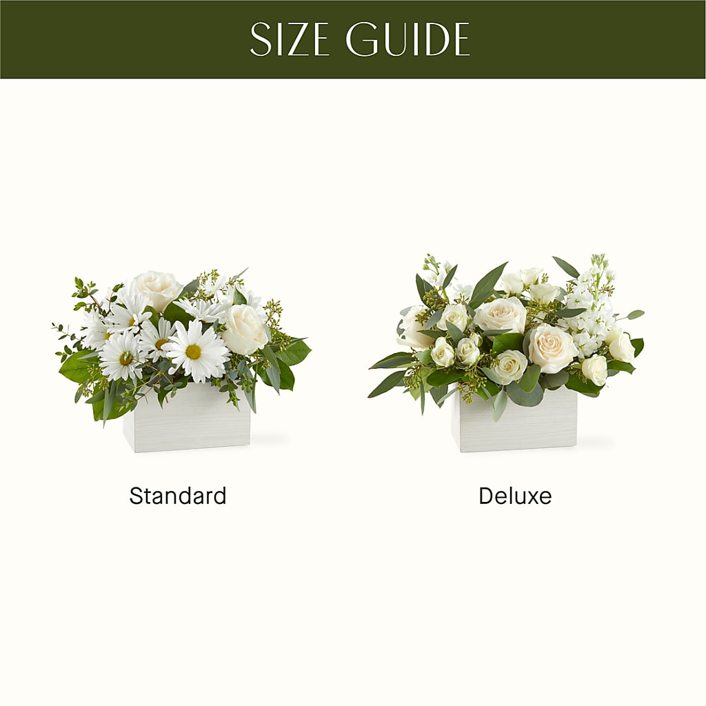 Fresh Linen Box Bouquet –  Serrano Flowers, Riverside CA
