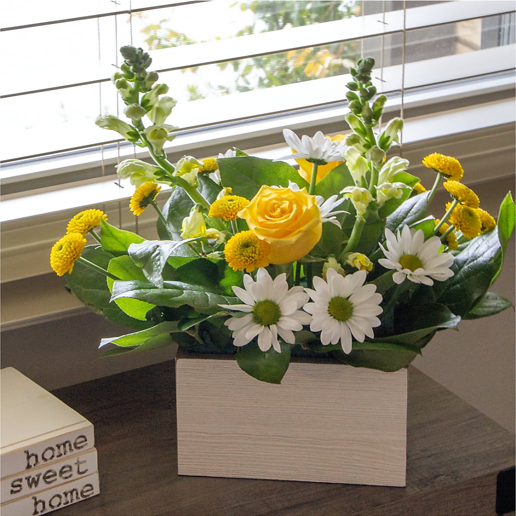 Sun Salutation Box Bouquet –  Serrano Flowers, Riverside CA