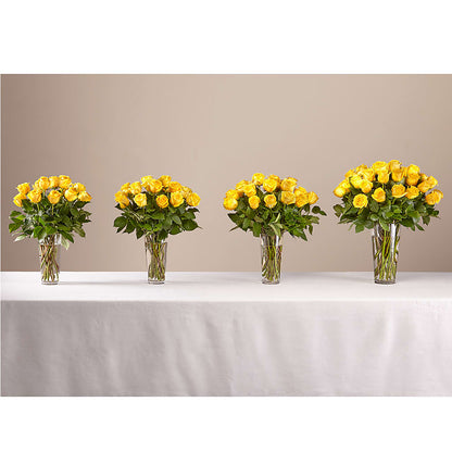 Long Stem Yellow Rose Bouquet –  Serrano Flowers, Riverside CA