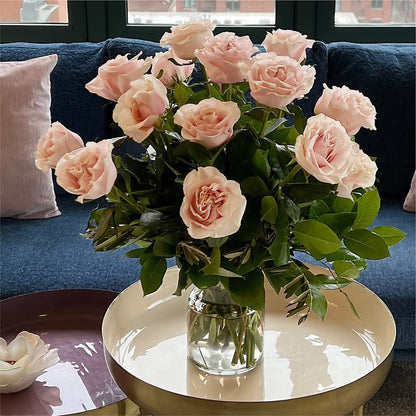 Long Stem Pink Rose Bouquet –  Serrano Flowers, Riverside CA