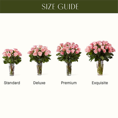 Long Stem Pink Rose Bouquet –  Serrano Flowers, Riverside CA