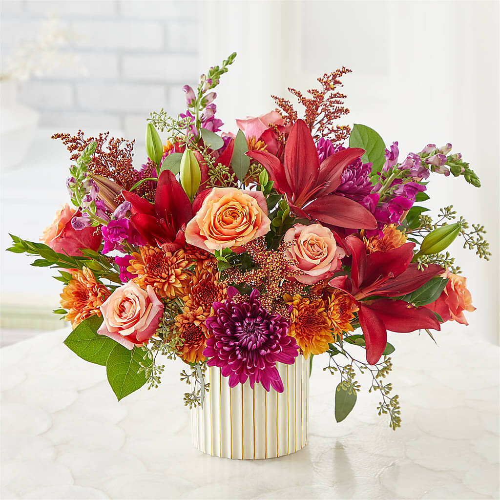 Burgundy Landscape Bouquet –  Serrano Flowers, Riverside CA