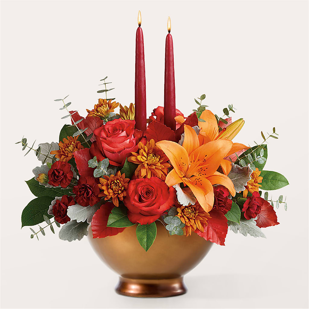 Fruits of Fall Centerpiece –  Serrano Flowers, Riverside CA