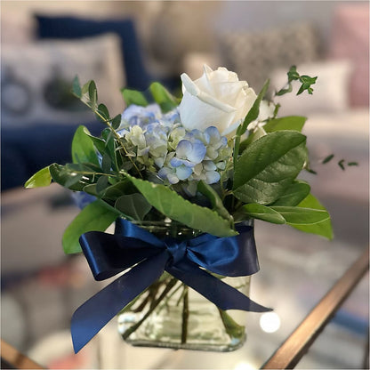 Sky Blue Delight Bouquet –  Serrano Flowers, Riverside CA