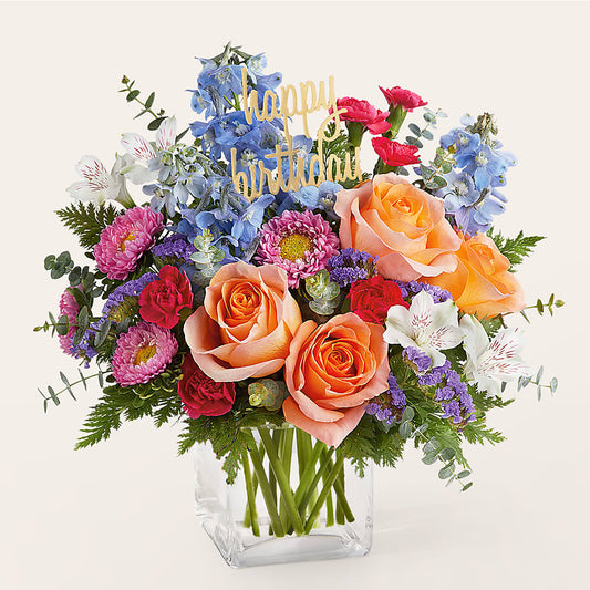 Birthday Bash Bouquet –  Serrano Flowers, Riverside CA