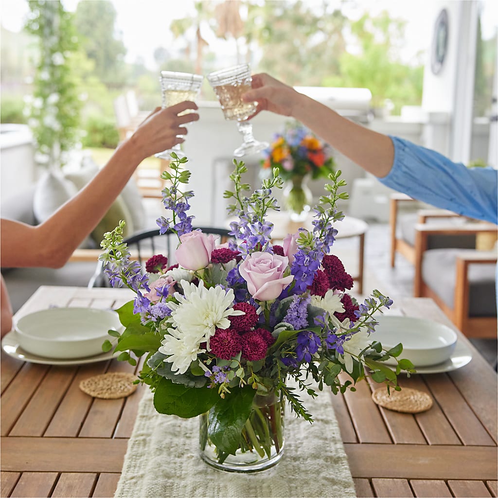 Violet Frost Bouquet –  Serrano Flowers, Riverside CA