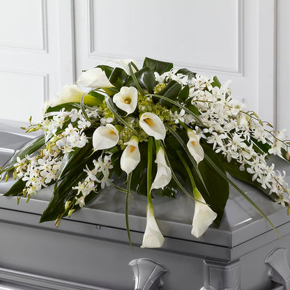 Angel Wings Casket Spray –  Serrano Flowers, Riverside CA