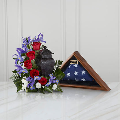 Patriotic Tribute Arrangement –  Serrano Flowers, Riverside CA