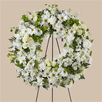 Faithful Wishes Wreath –  Serrano Flowers, Riverside CA