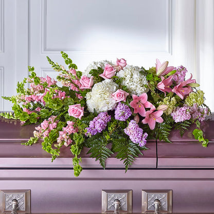 Life's Gratitude Casket Spray –  Serrano Flowers, Riverside CA