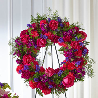 Calming Colors Wreath –  Serrano Flowers, Riverside CA