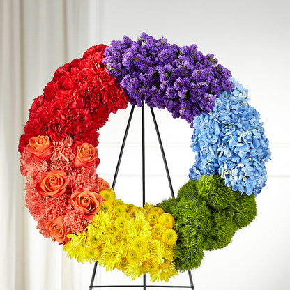 Circle of Love Wreath –  Serrano Flowers, Riverside CA