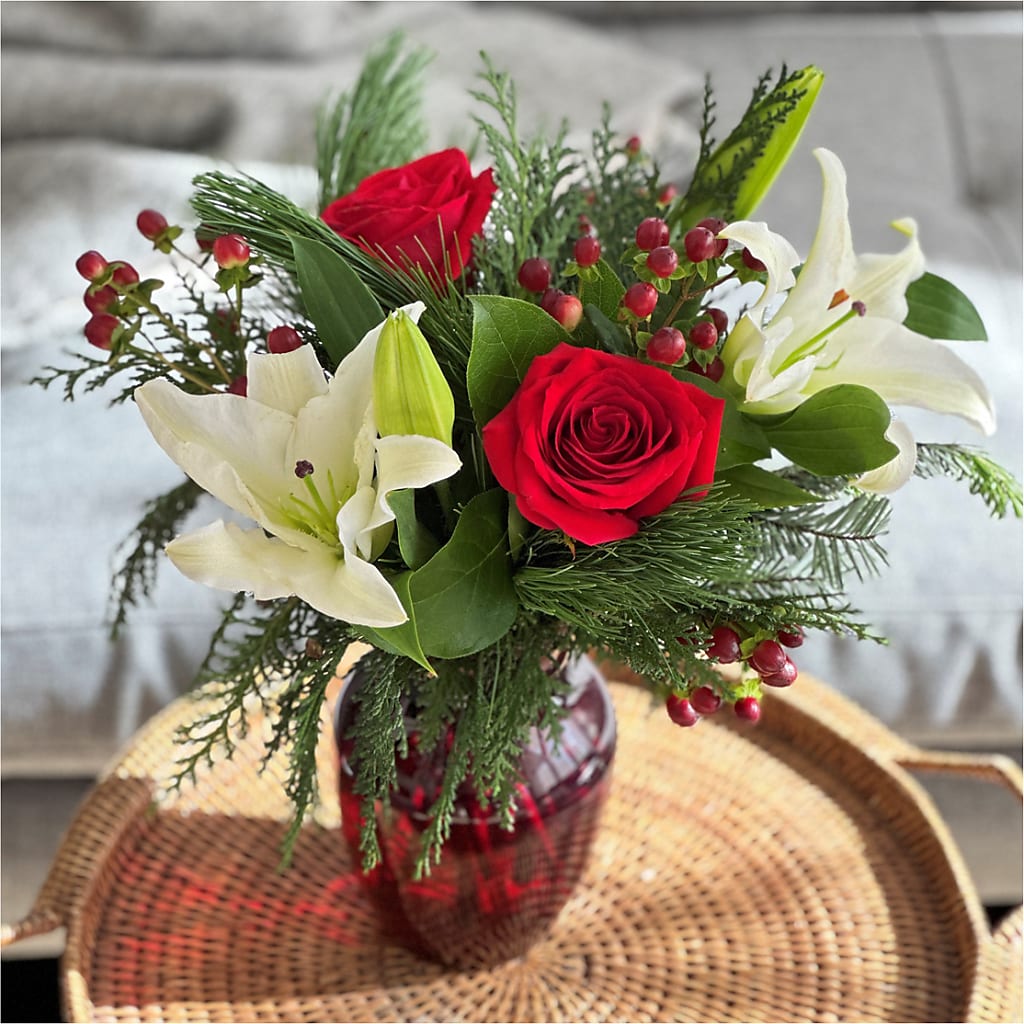 Evergreen Delight Bouquet –  Serrano Flowers, Riverside CA