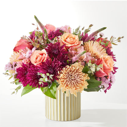 Berry Cobbler Bouquet with Ivory Vase –  Serrano Flowers, Riverside CA