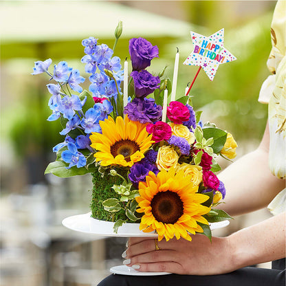 Star of the Day Floral Cake –  Serrano Flowers, Riverside CA