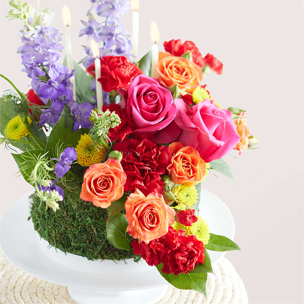Best Year Yet Floral Cake –  Serrano Flowers, Riverside CA