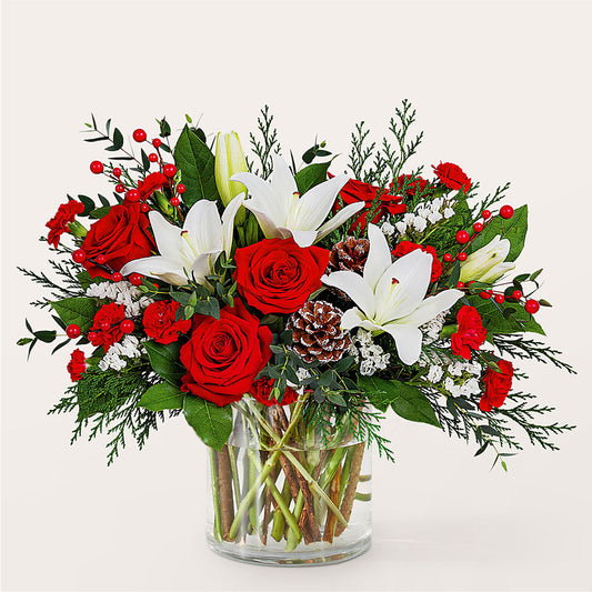 Best in Snow Bouquet –  Serrano Flowers, Riverside CA