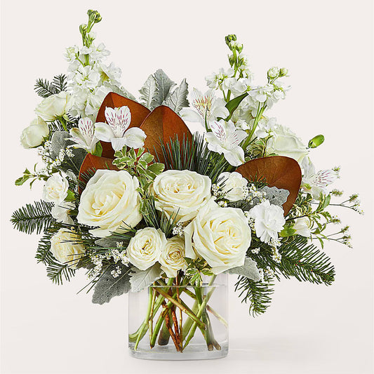 Fresh Snowfall Bouquet –  Serrano Flowers, Riverside CA