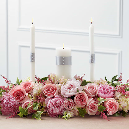 Worldwide Romance Unity Candle Arrangement –  Serrano Flowers, Riverside CA