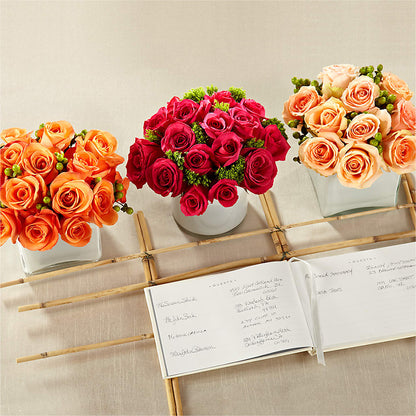 Dawn Rose Centerpiece –  Serrano Flowers, Riverside CA